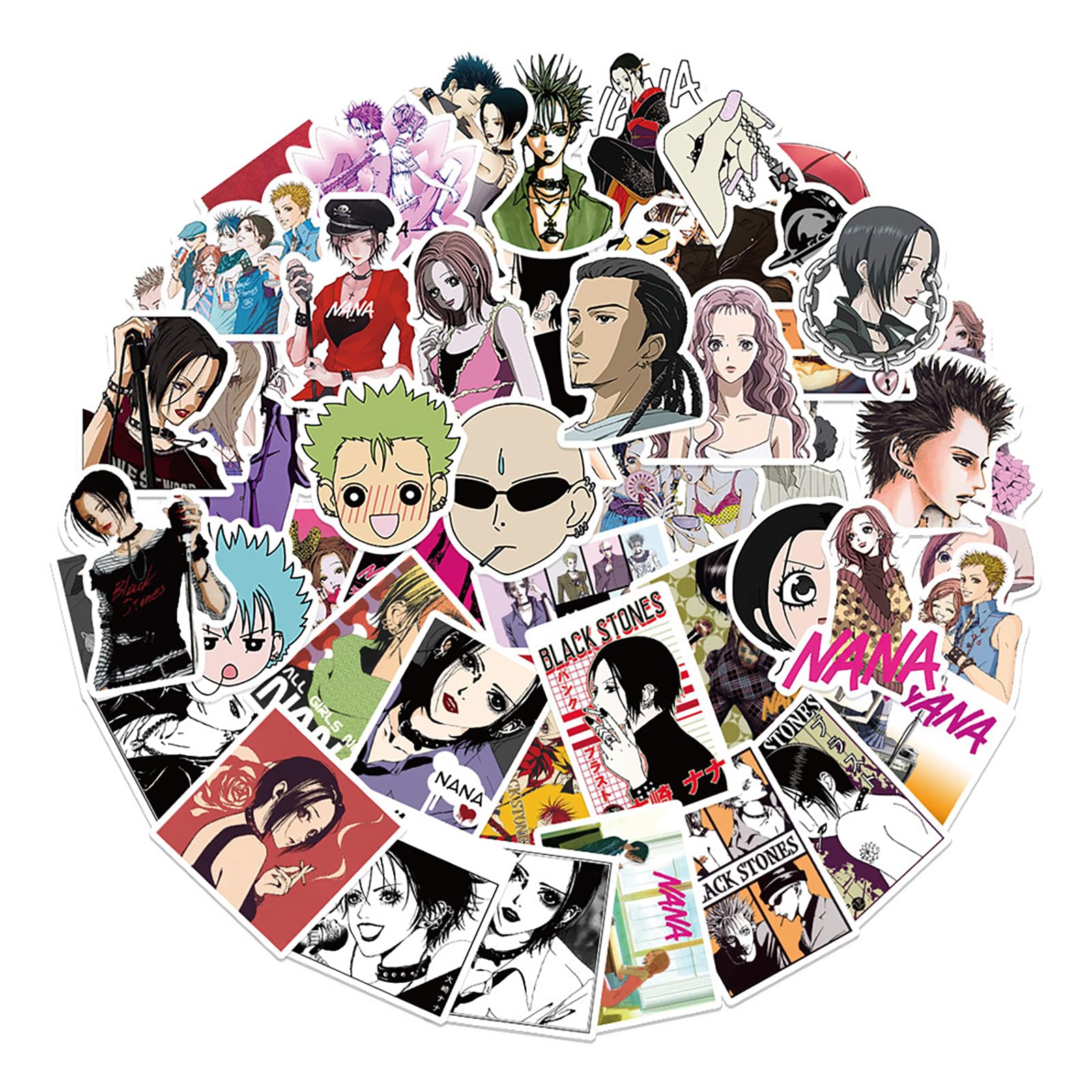 Amazon.co.jp: 50枚For nanaステッカーセットかわいいアニメステッカー